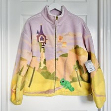Disney Store Tangled Rapunzel Women's Fleece Jacket Size Medium SOLD OUT NEW