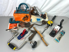 Job Lot Of Vintage Hand Tools - Planes - Drills + More Bundle