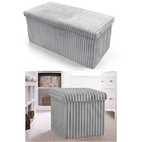 Folding ottoman storage box - folding,