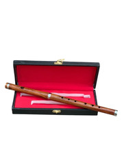Rosewood Two Parts Irish Flute Packed In Wooden Standard Size Carry Case