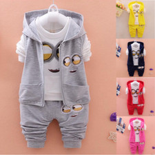 3PCS Baby Girls Boys Casual