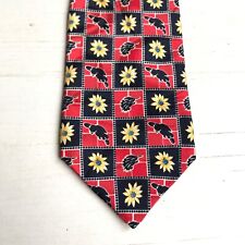 PLATYPUS & ECHIDNA Silk Tie Australian Animal Royale & Co Red Navy Novelty Gift