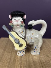 Amy Lacombe Elvis Presley Cat Figurine 2006 Kitty Ceramics Collectible Decor 6”