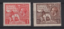 GB 1924 Wembley set sg430-1 um