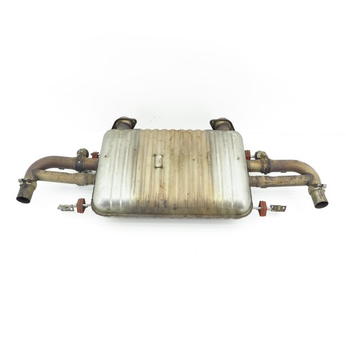 Rear exhaust silencer with - rear,