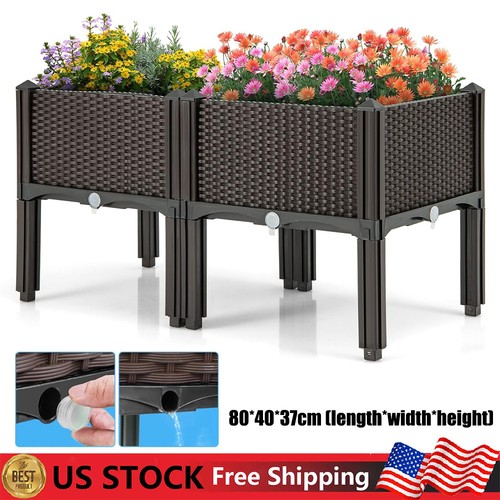 Rectangle raised garden bed - garden,