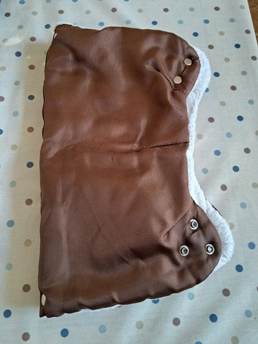 Brown waterproof hand muff for