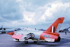 RAF 4 FTS Folland Gnat T.1 XR535 at RAF Lakenheath (1968) Photograph