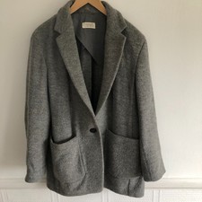 TOAST JACKET COAT 100% VIRGIN FELTED BOILED WOOL GREY SZ 16