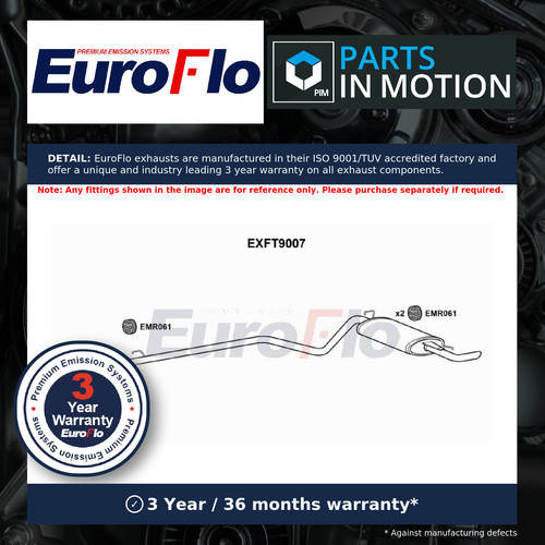 Exhaust box fits fiat - exhaust, seicento