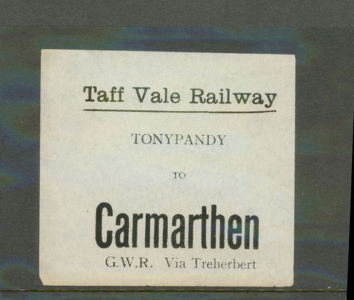 Taff vale railway - taff,