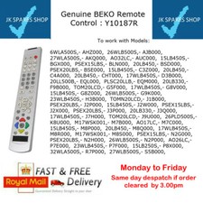 ONN Beko AO32LC Y10187R  LCD TV REMOTE CONTROL 