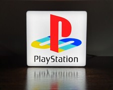 Playstation LED USB Sign, PSX Logo, Retro Gamer Sign, PS One, PS2 Sign