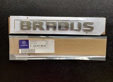 Brabus Rear Badge Emblem Decal Sticker Boot Trunk Tailgate Logo Mercedes 🇬🇧