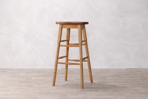 Vintage style oak - oak, stools
