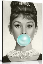 Audrey Hepburn Blue Bubblegum