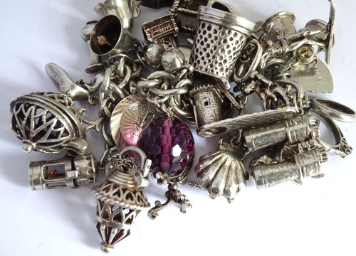Vintage solid silver - , charm