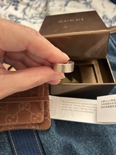 Genuine Gucci Unisex Silver Ring