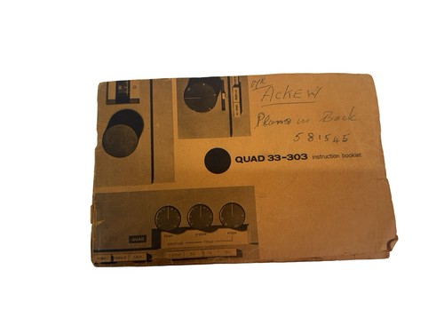 Original vintage quad - quad, 303