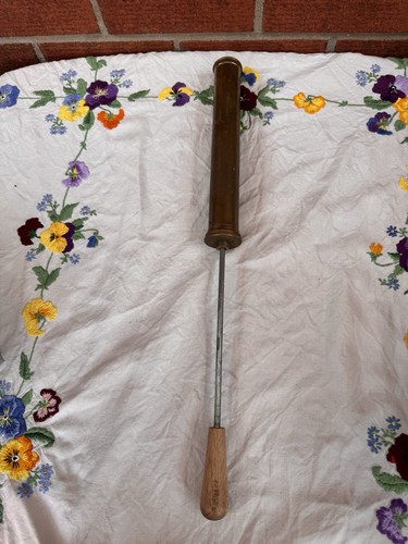 Antique brass syringe hand - antique,