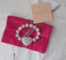 LOLA ROSE bracelet - gemstone - white Mangano Calcite - heart