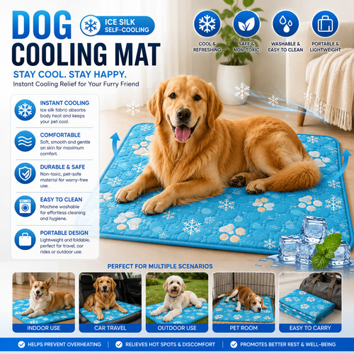 Large pet cooling mat dog - dog, ice