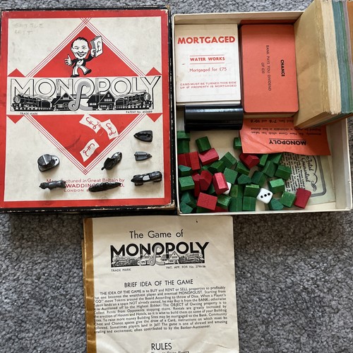 Early waddingtons monopoly - early,