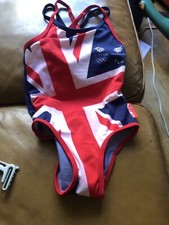 BIN  Girls Team GB Swimming Costume 18 Months To 2  Years 1.5 - 2 Years New