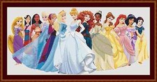 Disney Princesses Large Beautiful Cross Stitch Kit