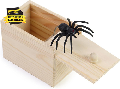 Spider box prank scare - prank, gag
