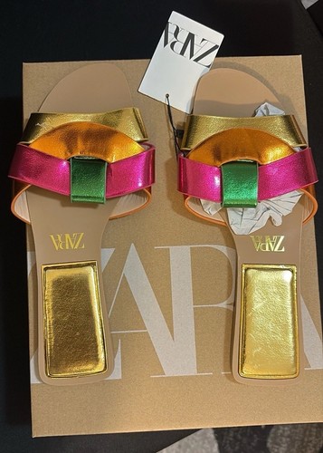 Zara women metallic gold - metallic,