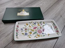 Minton Vintage Haddon Hall Green Edge - 11" Long Sandwich Tray *UNUSED - NEW*