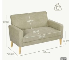 Ex-display Homcom Two Seater