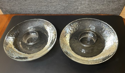 Pair heavy hammered clear - pair,