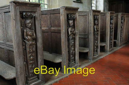 Photo 6x4 carved - pew, ends