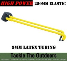 High Power Slingshot Catapult Tubular Elastic Black Widow Strike 9 Power Band UK