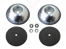 pair of Zinc 100mmx30mm, Round