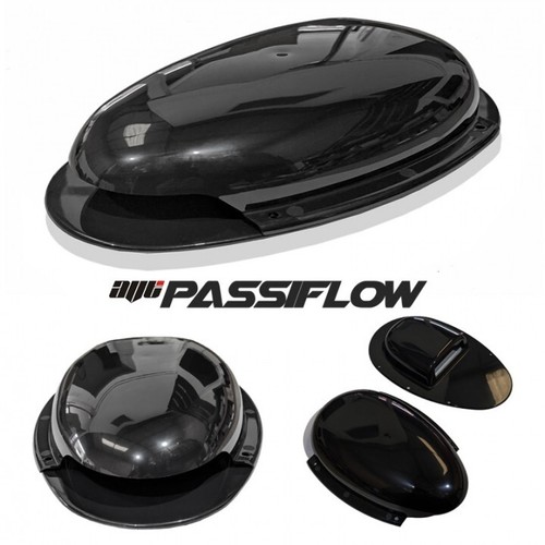 Passiflow black van roof vent - black,