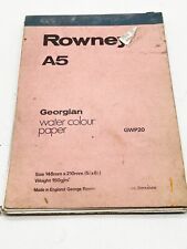 VINTAGE WATER COLOUR PAPER ROWNEY A5 SIZE USED WITH SKETCHES AND PAINTINGS