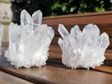 Crystal Cluster white Quartz Large Cluster Crystal Décor Meditation Reiki 