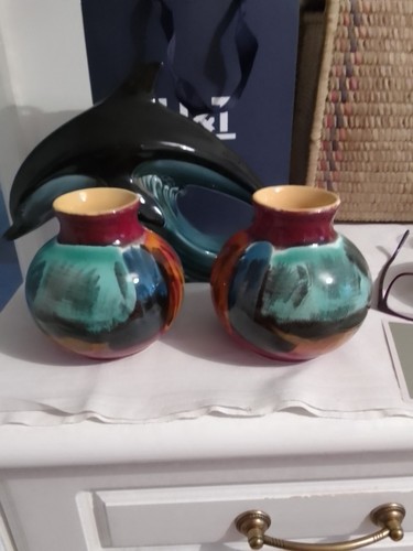 Poole pottery vases and large - pottery,