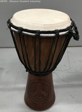 Peace Symbol Brown Carved Rope