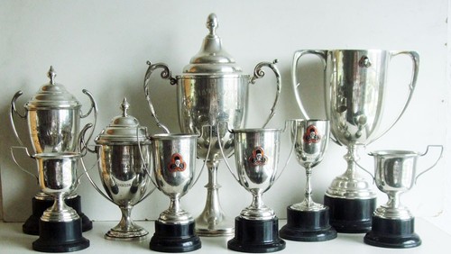 Antique trophy cups 1920s - antique,