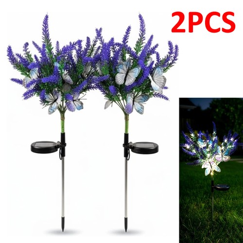 Solar lavenders butterflies - 2x,