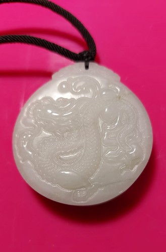 Jade dragon carved rope - jade,