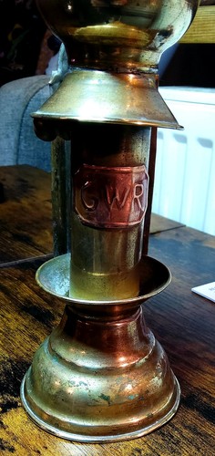 Antique brass gwr - gwr, railway