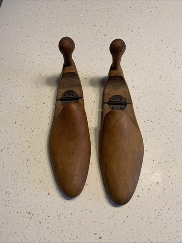 Pair hinged vintage shoe - of,