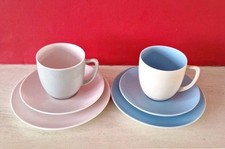 Branksome Retro Twin Tone Cup,Saucer Plate Sets Stoke On Trent