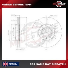 2X BRAKE DISC FOR SKODA