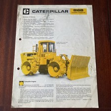 1981 Caterpillar "816B" Landfill Compactor Brochure Leaflet